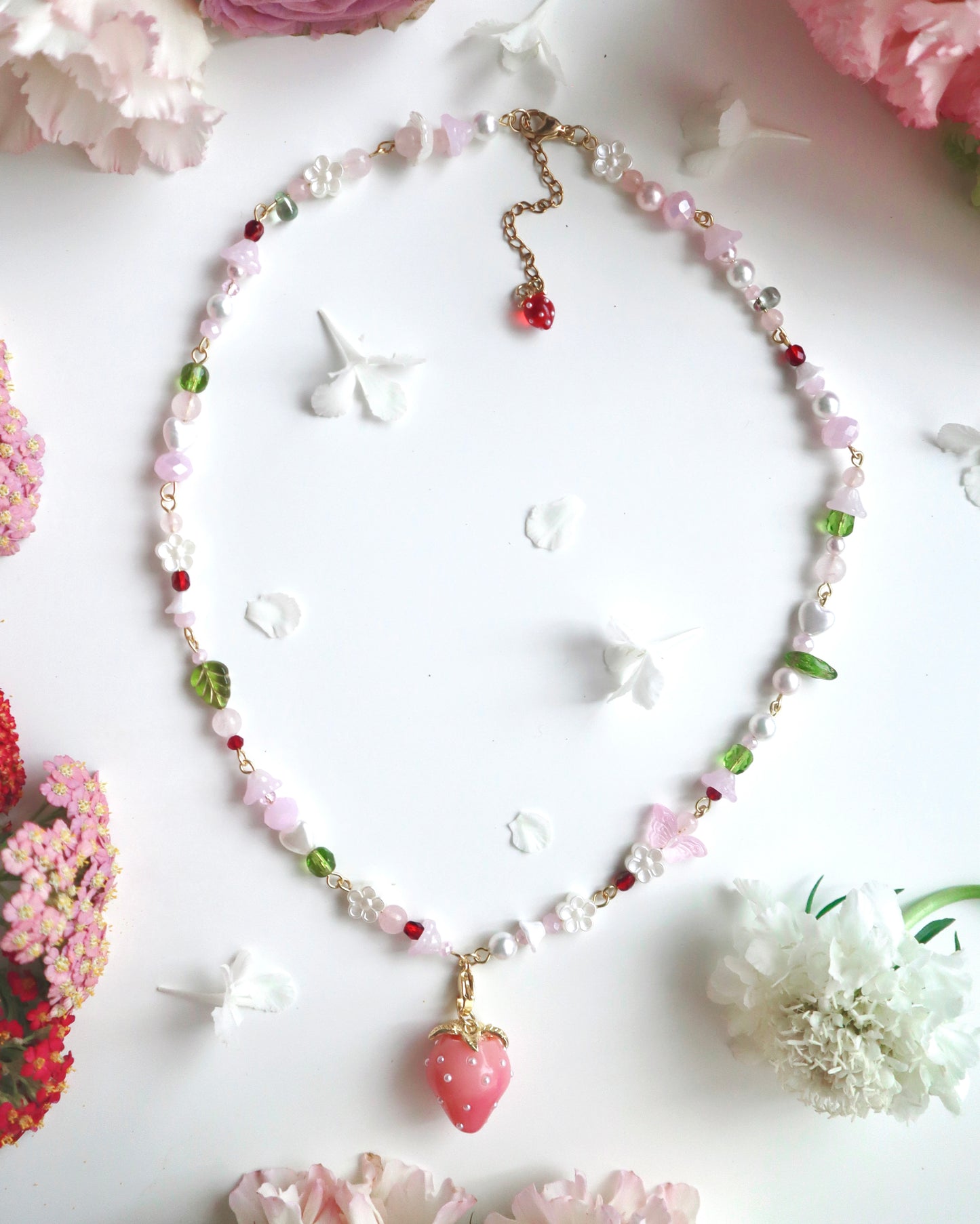 "Sweetest Regards" Strawberry Necklace