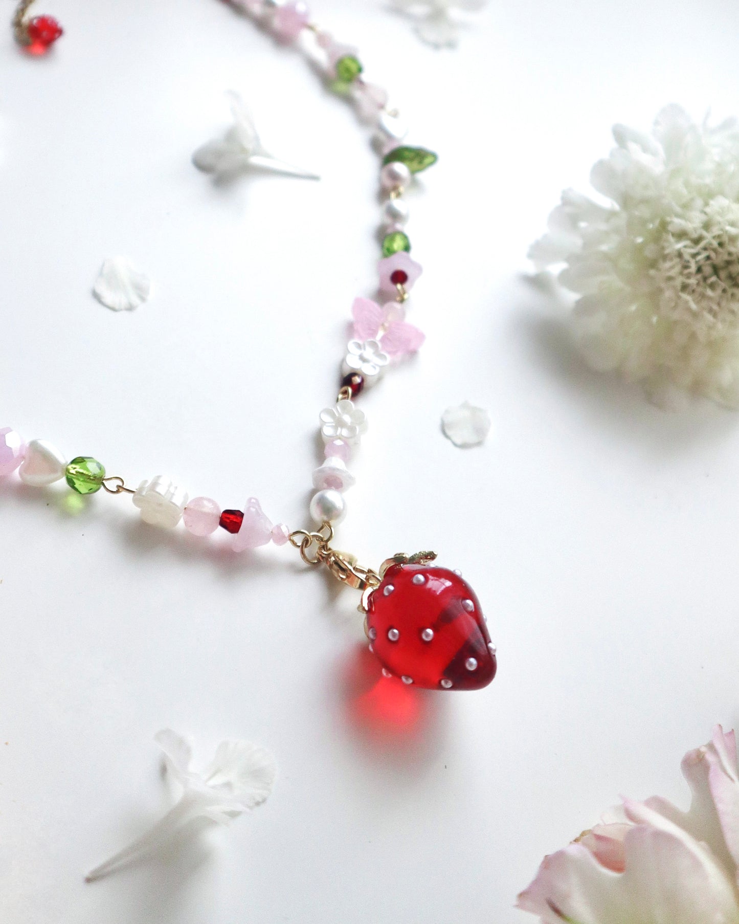 "Sweetest Regards" Strawberry Necklace