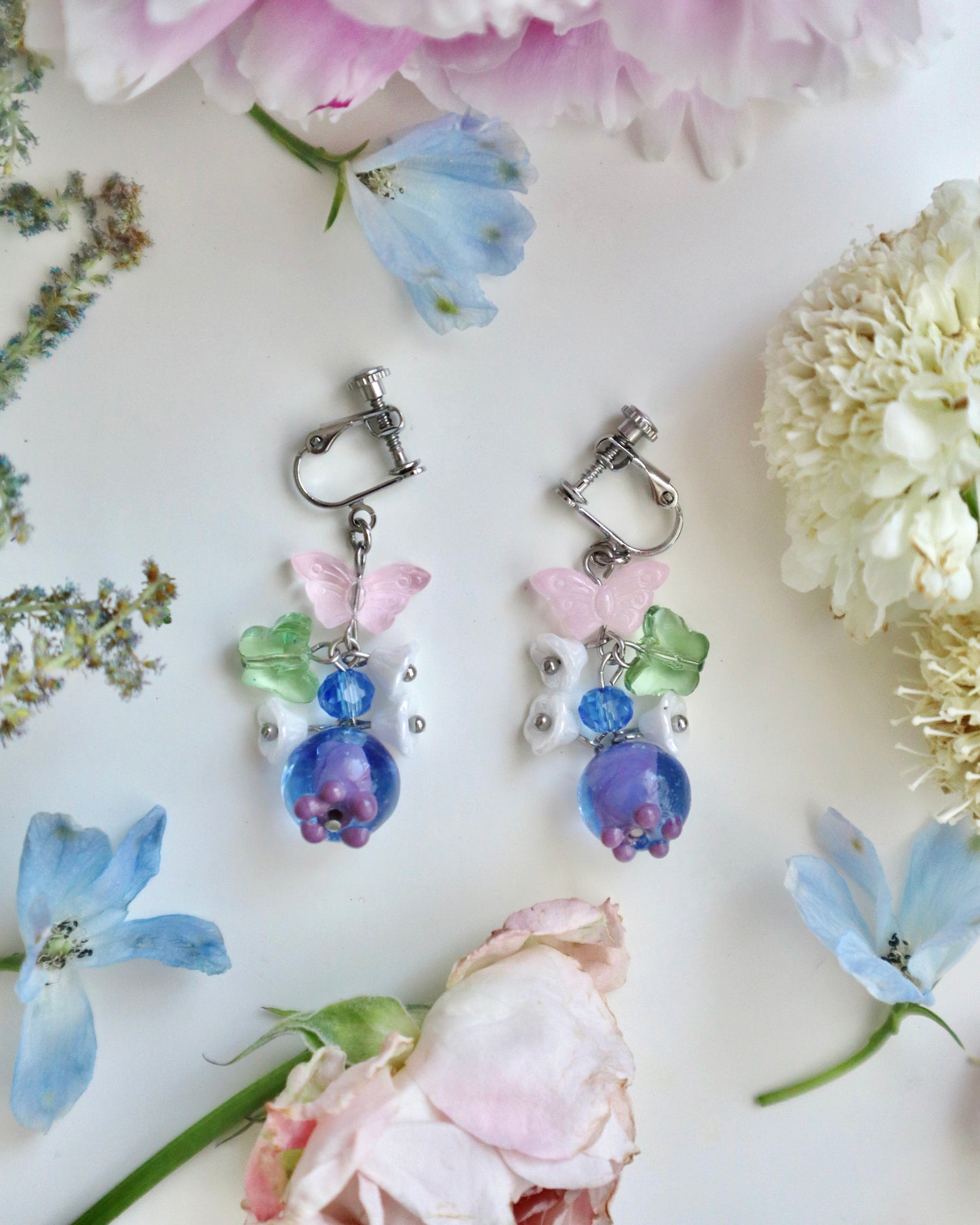 "Dear" Blueberry Earrings