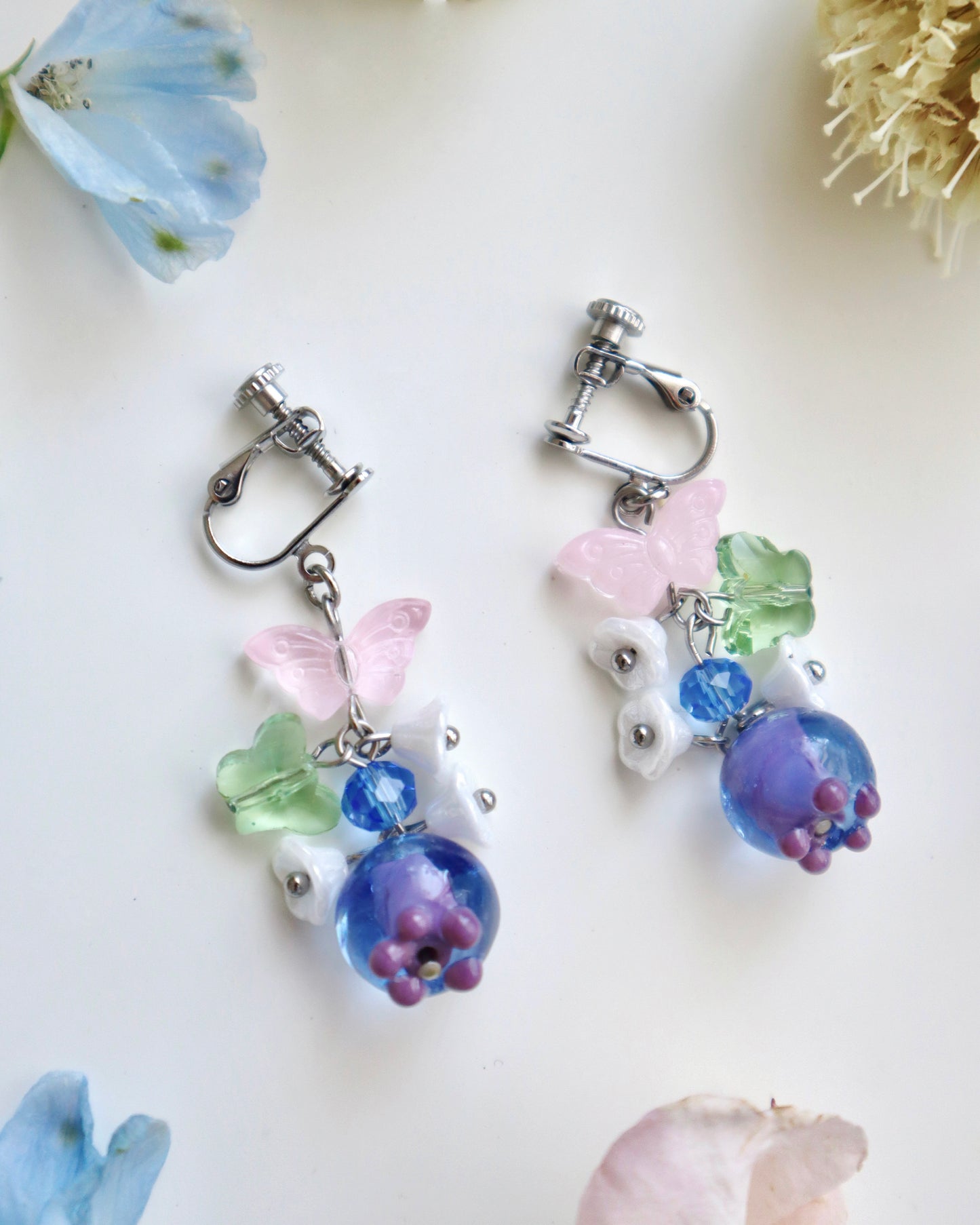 "Dear" Blueberry Earrings