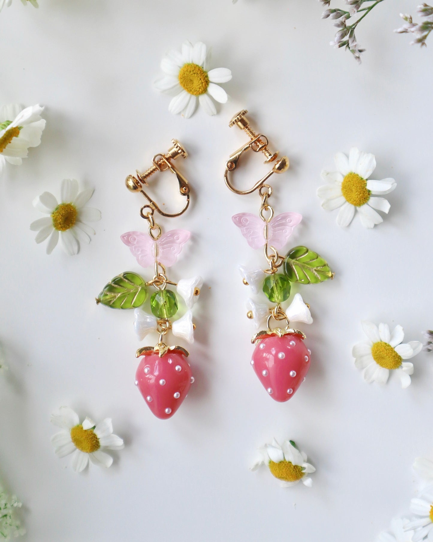 "Sweetest Regards" Strawberry Earrings