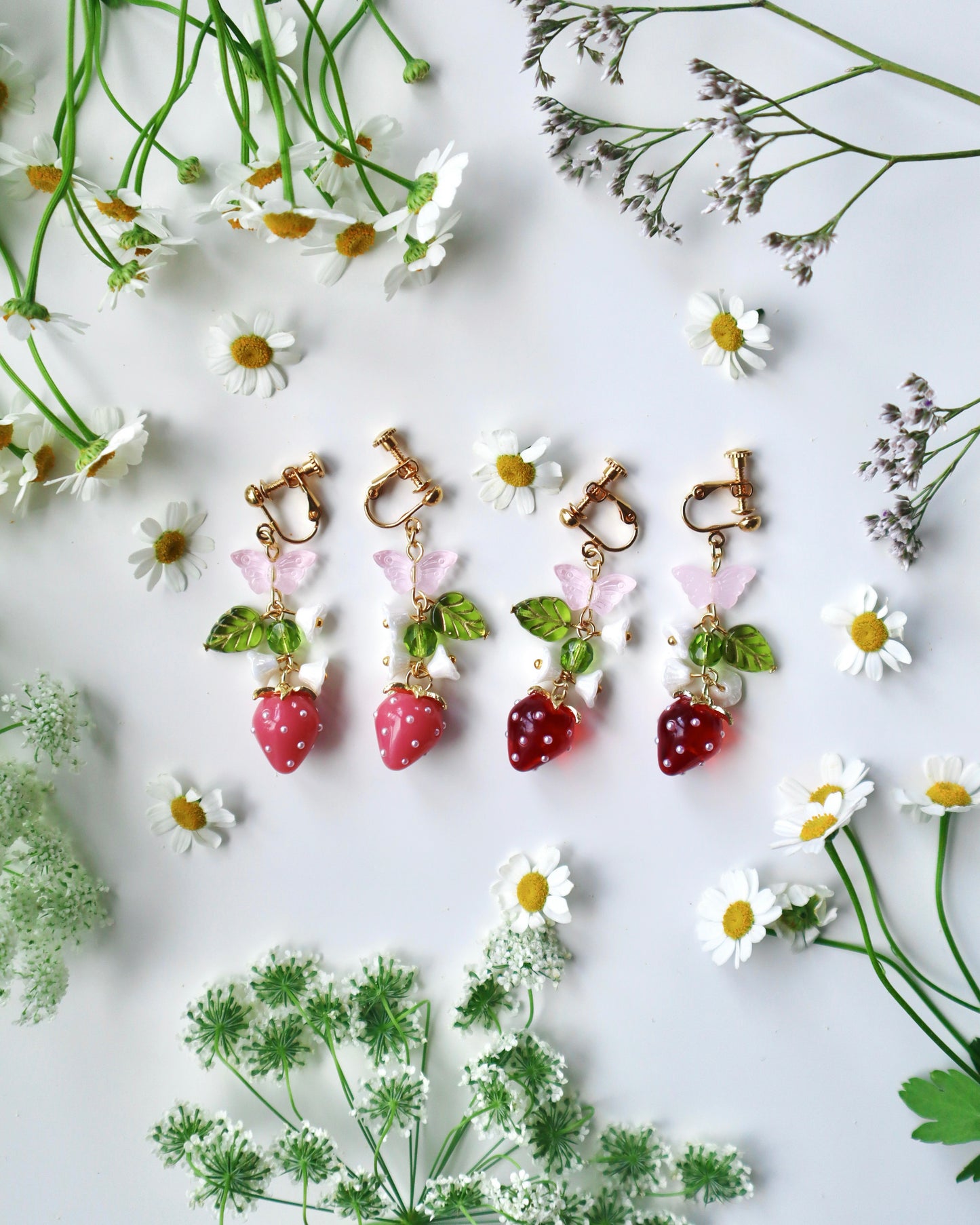 "Sweetest Regards" Strawberry Earrings