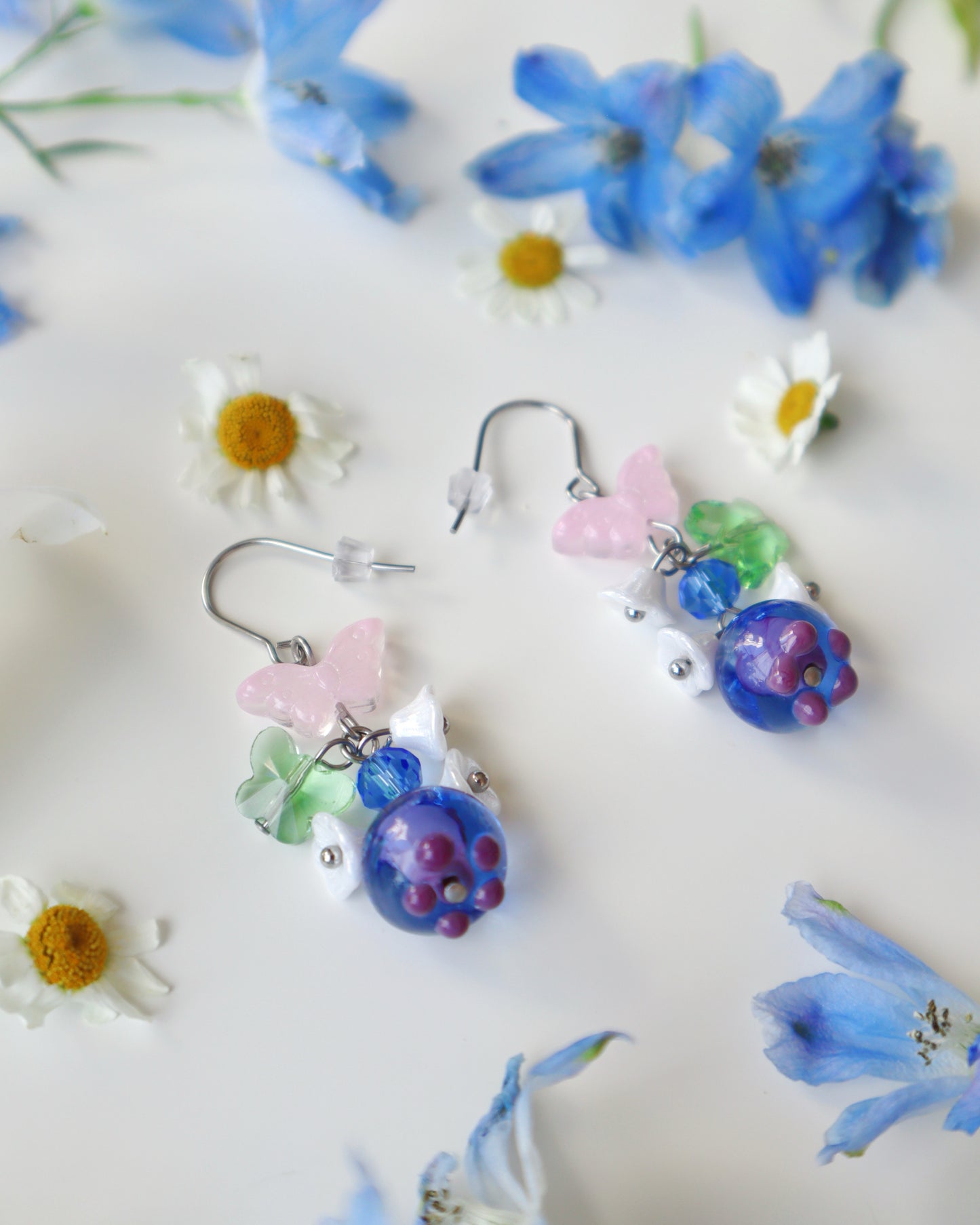 "Dear" Blueberry Earrings